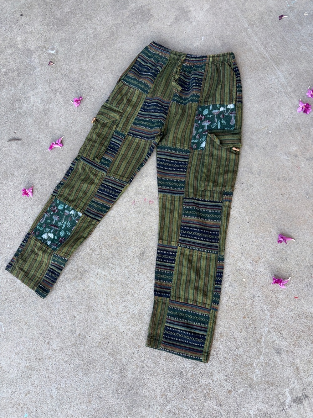 Earthbound patchwork pants! Small